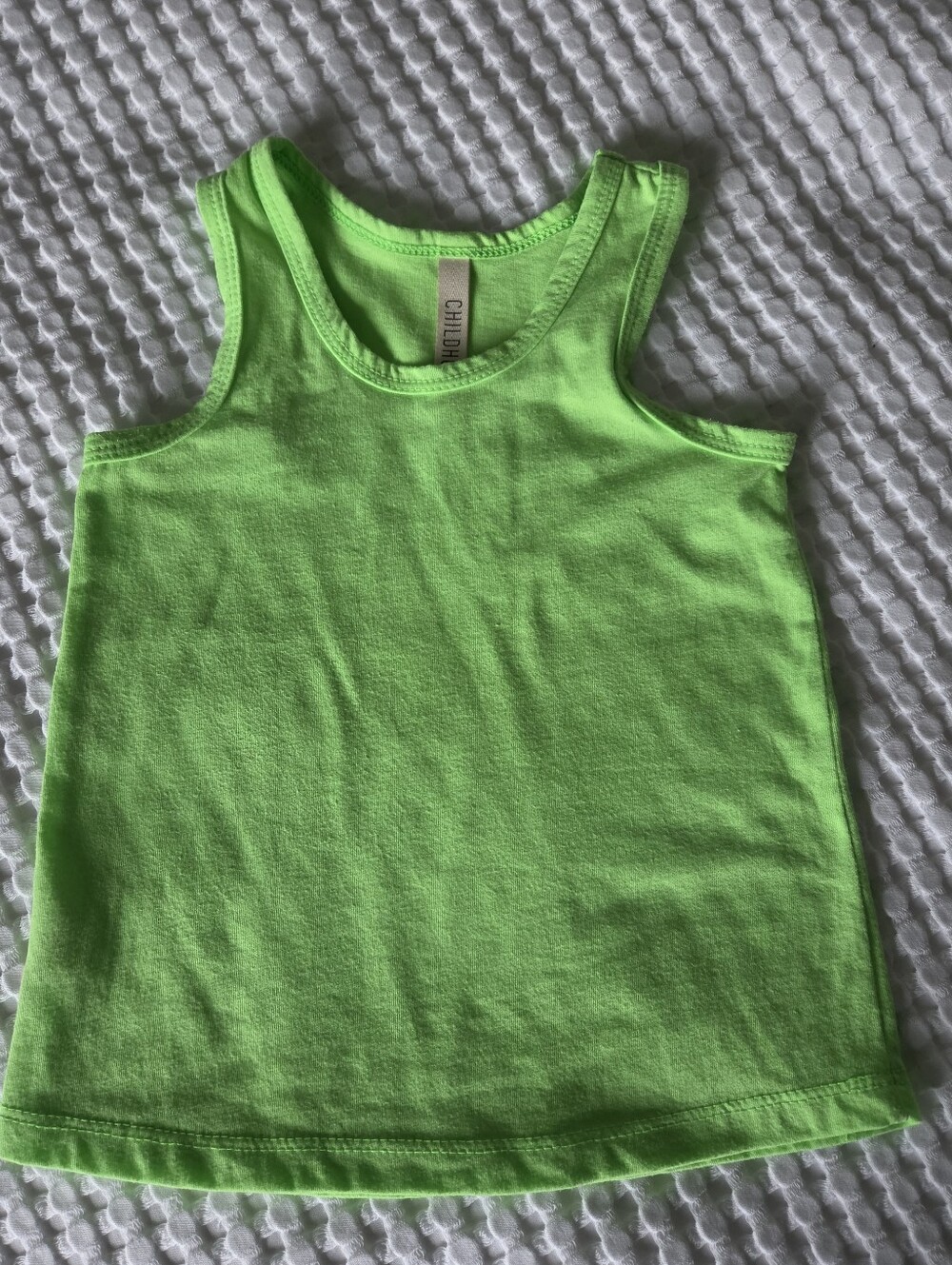 Childhoods Clothing Neon Green Tank Top